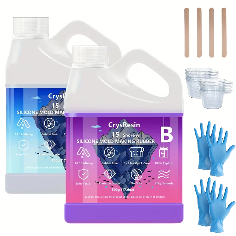 Candle Making Kit - 500 мл, 2 бутылки жидкого силикона