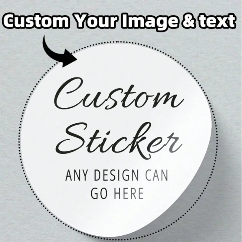 Label Sticker Round - Круглые наклейки на заказ, персонализированные этикетки,