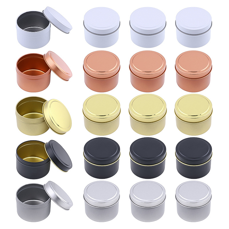 Candle Making Jars With Lids - Круглые алюминиевые банки для свечей с