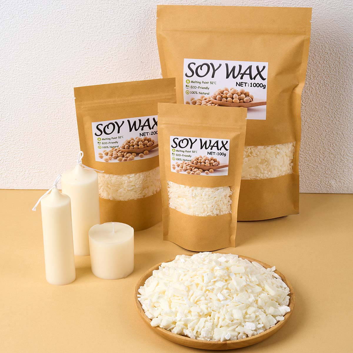Candle Making Kit - 1 фунт чистого белого соевого воска