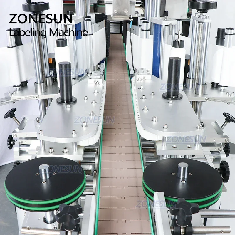 Label Sticker Round - ZONESUN ZS-TB300Z Автоматическая этикетировочная машина двойного