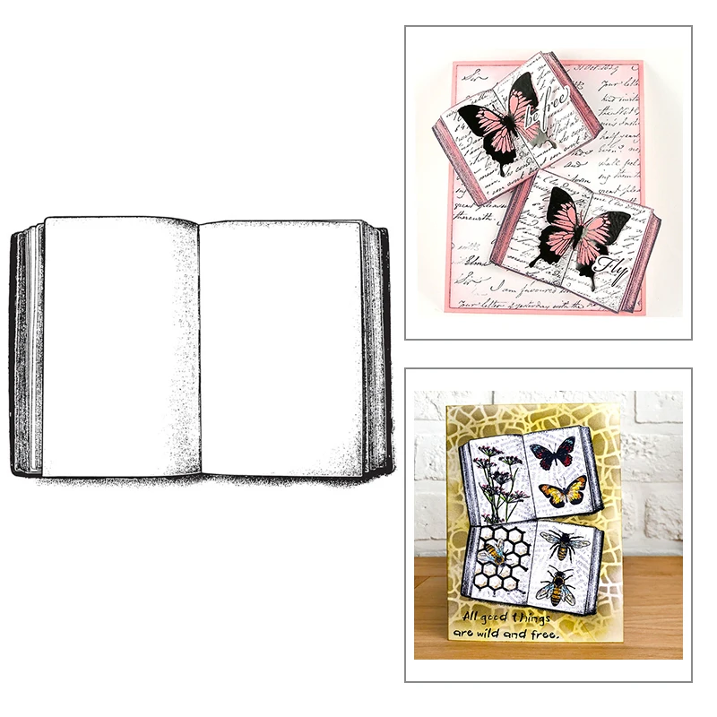 Candle Making Books - Новые прозрачные штампы с рисунком книг