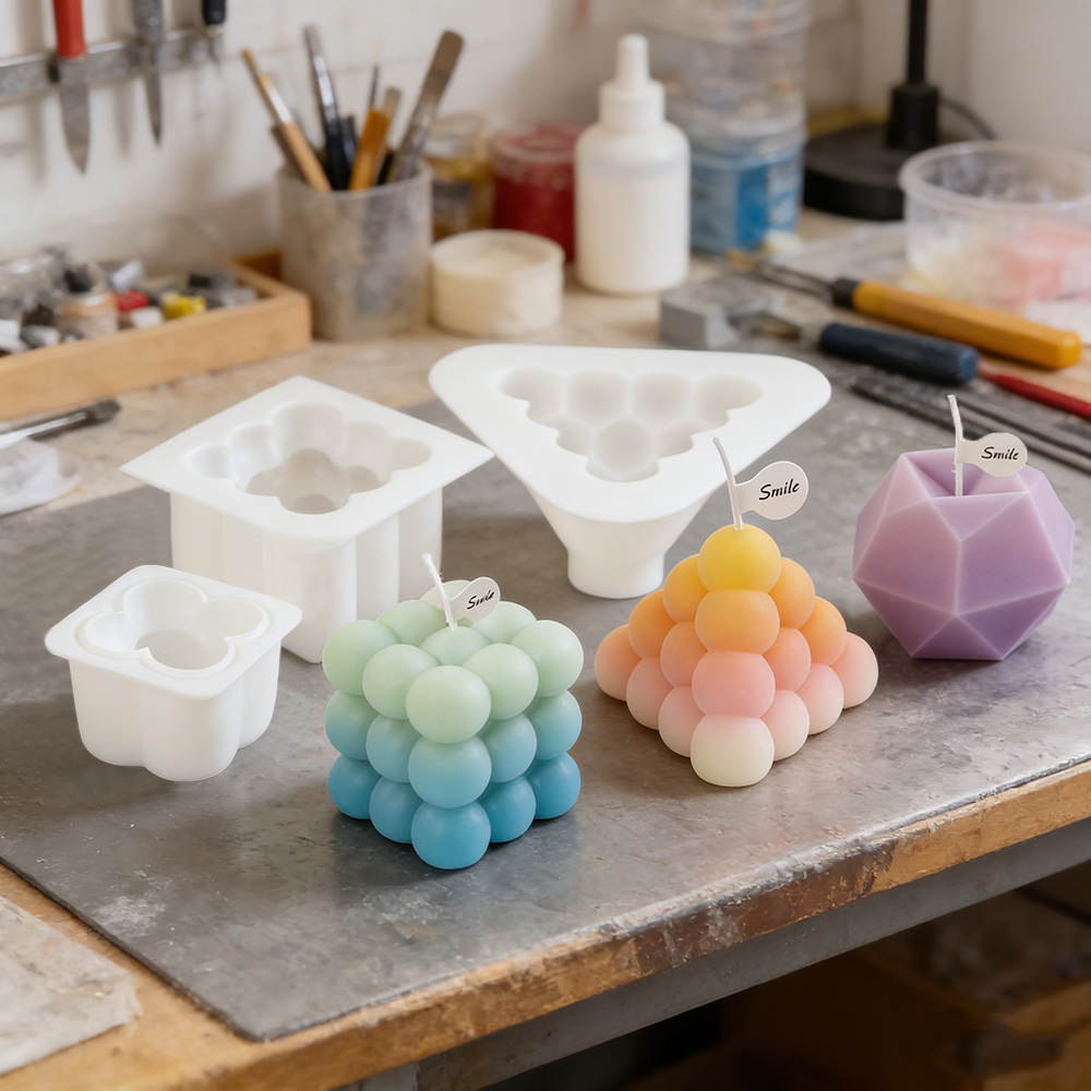 Candle Making Kit - Набор силиконовых форм для свечей 3D