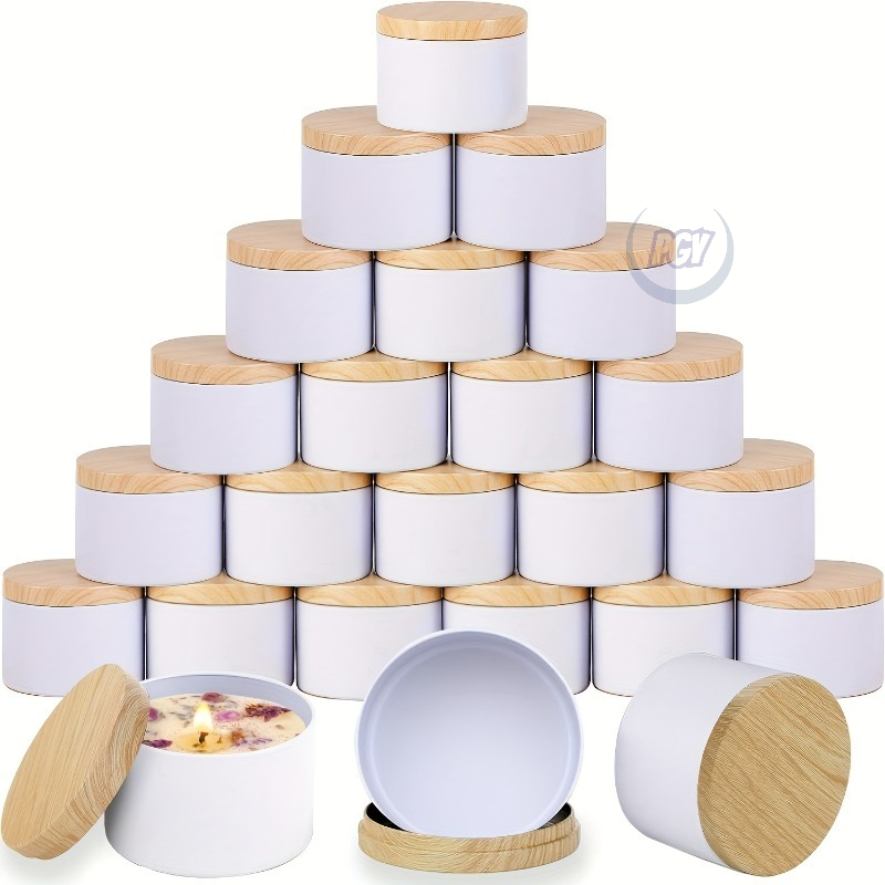 Белая металлическая банка для  – обзор и цена Candle Making Jars With Lids