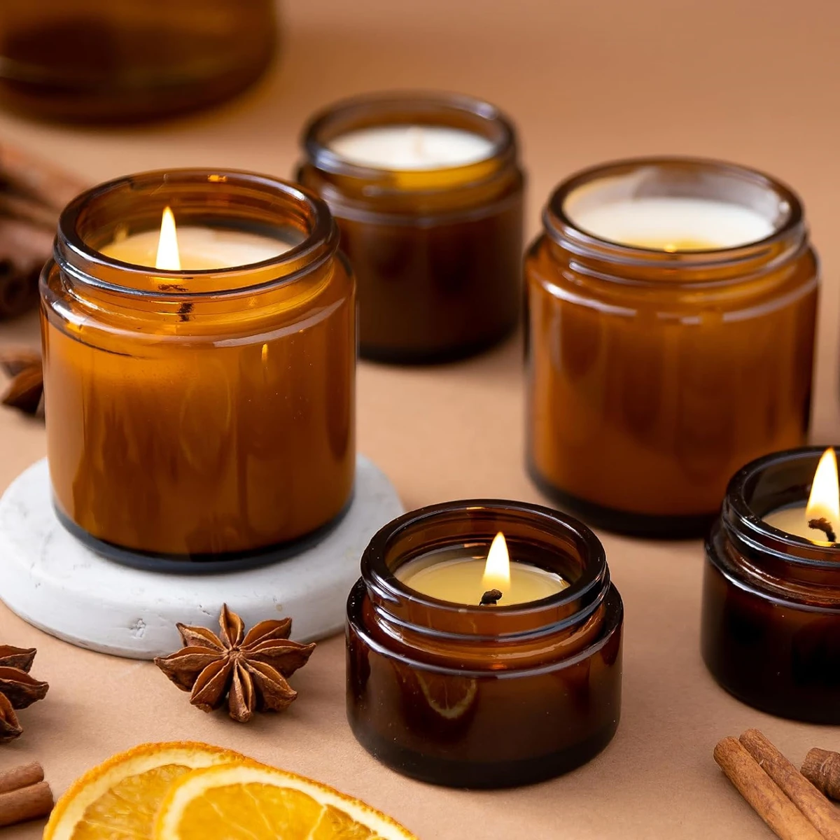 Стеклянные банки для свечей, 4 – обзор и цена Candle Making Jars With Lids