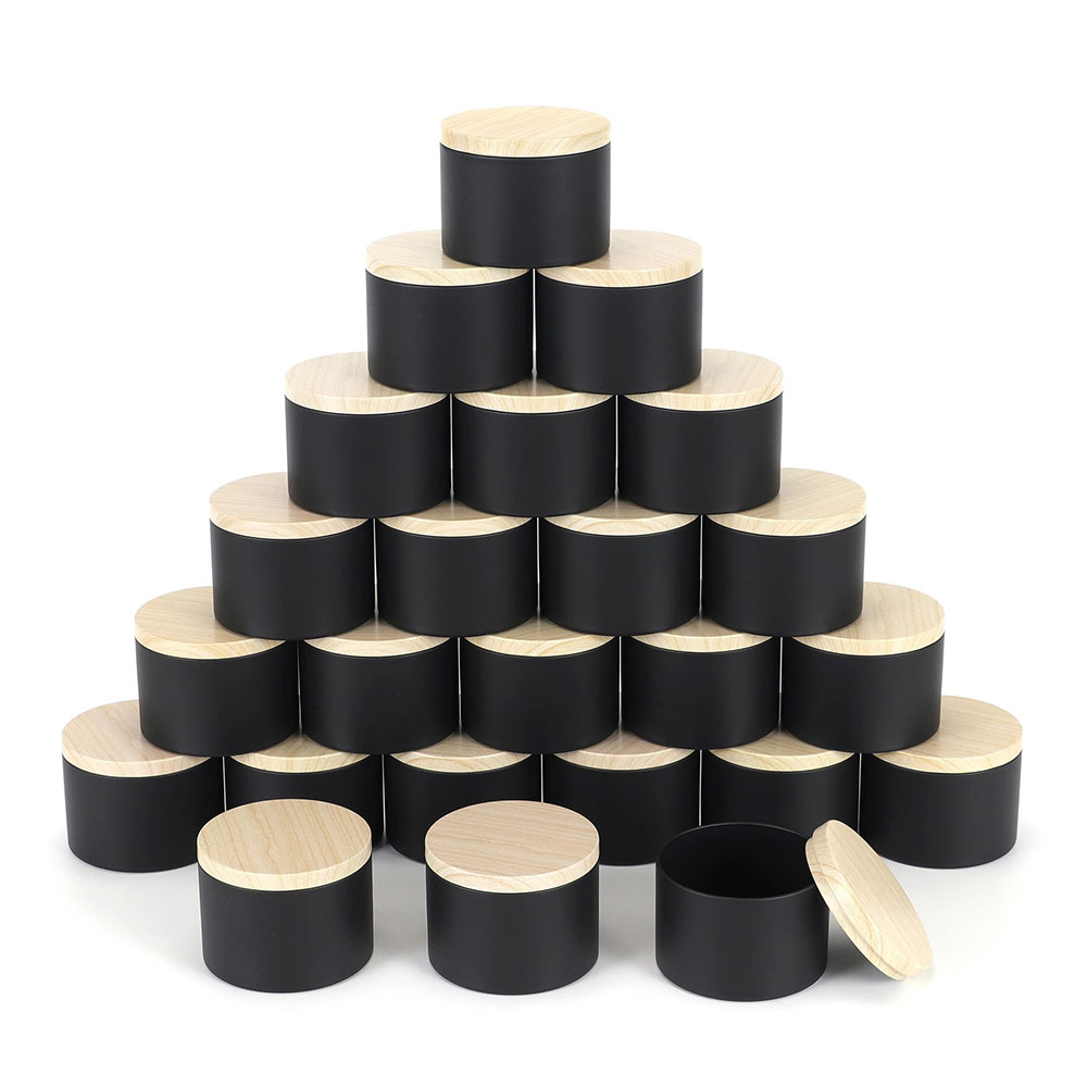 24 шт., 4 унции, черные банки  – обзор и цена Candle Making Jars With Lids
