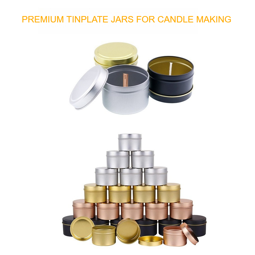 Круглые алюминиевые банки для  – обзор и цена Candle Making Jars With Lids