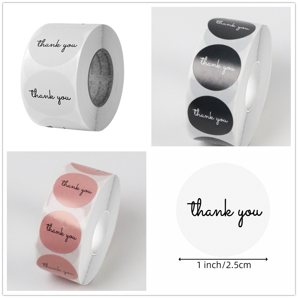 500 наклеек с благодарностью,  – обзор и цена Label Sticker Round