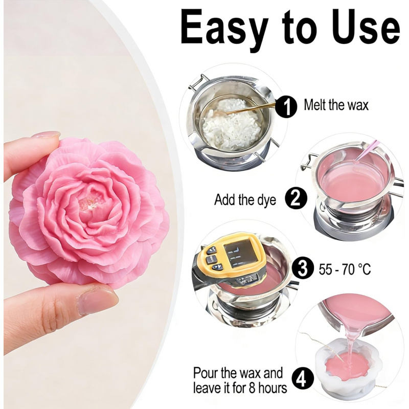 Набор из 5 форм для свечей в в – обзор и цена Candle Making Kit